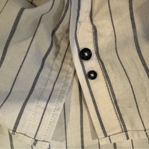 RIP CURL Striped Button Down Collared Short Sleeve Shirt Size XL - Picture 9 of 11